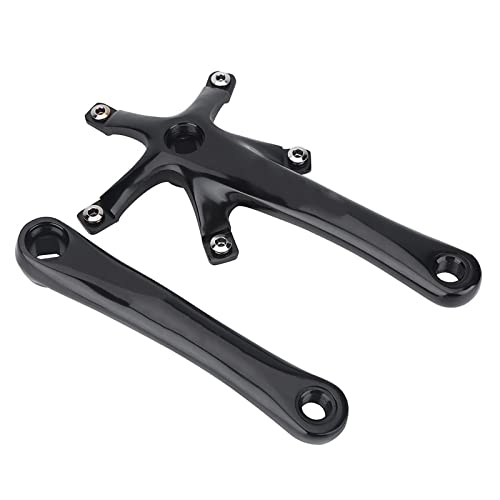 Ghzste Kurbelarm Set 1Pair 170mm Mountain Road Bike Legierung Links und Recht (Schwarz) von Ghzste