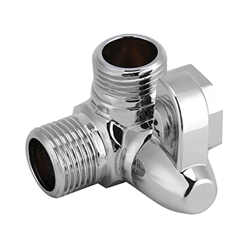 Ghzste Messing Duscharm Diverter Ventil G1/2 3 Weges Universelle Badezimmersystemkomponente T Formadapterventil für Duscharm Montiert von Ghzste