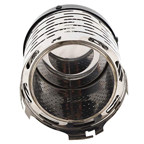 Ghzste Mini-Heizungsofen-Camping-Edelstahl mit Speziellem Griff, Doppelschicht-Design und Hoher Heizungseffizienz, Geeignet für den Außen- und Hausgebrauch, Geeignet (Heizabdeckung) von Ghzste