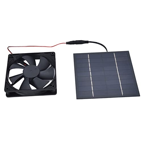 Ghzste Solar Angetriebener Auspuff -Single -Lüfter -Kit, Solarpanel -Lüfter für Hühnerkoops -Gewächshäuser mit Hochwertigem Silikonmaterial, Praktisches Design für den Haushaltsgebrauch von Ghzste