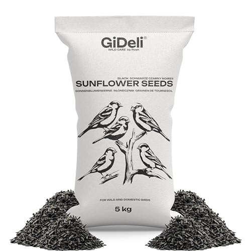GiDeli Sonnenblumenkerne schwarz 5kg Wildvogelfutter Vogelfutter für das Ganze Jahr Pferdefutter und Kleintierfutter GiDeli Sonnenblumenkerne schwarz 5kg Wildvogelfutter Vogelfutter für das Ganze Jahr Pferdefutter und Kleintierfutter von GiDeli