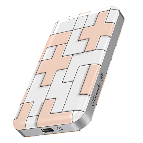 GiGimundo Portable SSD 512GB TLC, USB3.2 Gen2×2 Extrene Portable SSD 20Gbps, Bis zu 2.000 MB/s USBC Externes Solid State Drive, Cadeau de Noël/Cadeau d'anniversaire Pour Elle (20Gbps-1T) von GiGimundo