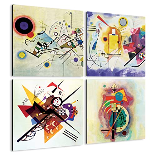 Giallobus - 4 Quadrate mit Mehreren Feldern - Vassily Kandinsky - Kandinskys schönste Werke - Sammlung 1 - MDF-Holz - 29,7x29,7 - x 4 Stück Giallobus - 4 Quadrate mit Mehreren Feldern - Vassily Kandinsky - Kandinskys schönste Werke - Sammlung 1 - MDF-Holz - 29,7x29,7 - x 4 Stück von Giallobus