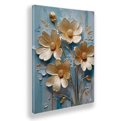 Giallobus - Gemälde - 03- Flower Relief - Leinwand mit Standardrahmen - 35x50 - Bereit zum Aufhängen - Moderne Gemälde für zu Hause Giallobus - Gemälde - 03- Flower Relief - Leinwand mit Standardrahmen - 35x50 - Bereit zum Aufhängen - Moderne Gemälde für zu Hause von Giallobus