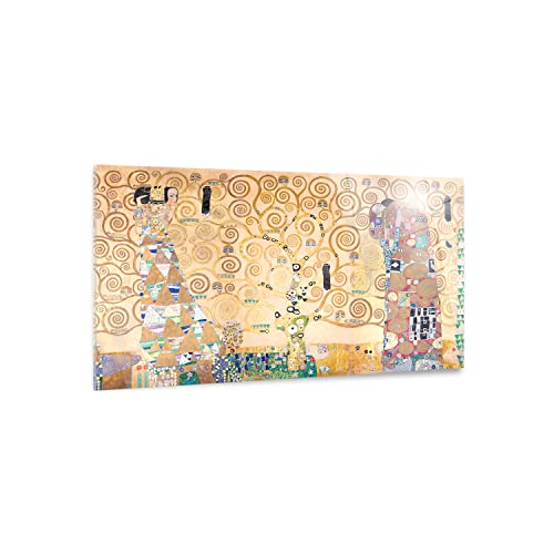 Giallobus - Gemälde - Gustav Klimt - Der Baum des Lebens - Acrylglas - 100x60 - Bereit zum Aufhängen - Moderne Gemälde für zu Hause von Giallobus