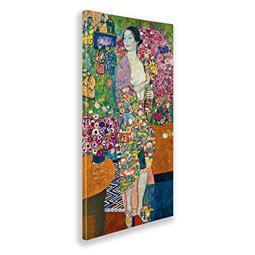 Giallobus - Gemälde - Gustav Klimt - Der Tänzer - Leinwand - 70x140 - Bereit zum Aufhängen - Moderne Gemälde für zu Hause von Giallobus