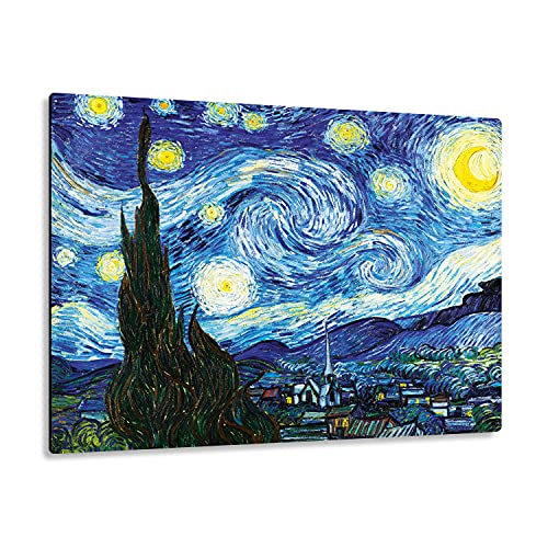 Giallobus - Giallopanel Art Board - Vincent Van Gogh - Sternenklare Nacht - MDF-Holz - 42X29,7 von Giallobus