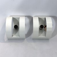 Seltenes Stilux Milano Modell Lido, Paar Große Wanddeckel Aus Den 60Er Jahren Seltenes Stilux Milano Modell Lido, Paar Große Wanddeckel Aus Den 60Er Jahren von VintagitalyCT
