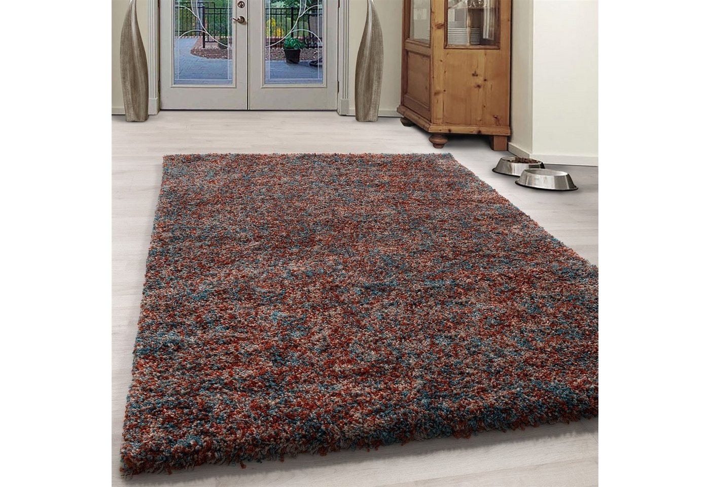 Hochflor-Teppich Meliert Langflorteppich Hochflorteppich Wohnzimmer weich, Giancasa von Giancasa