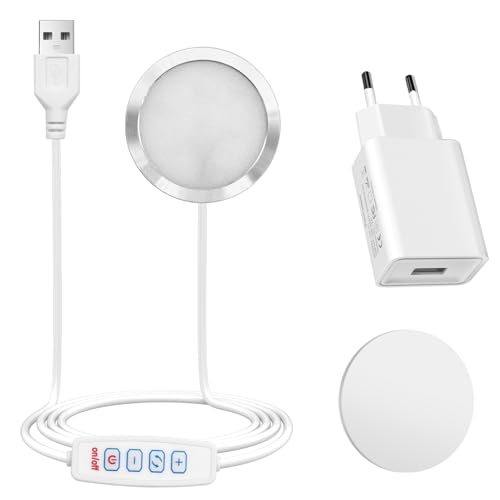 Giantdeer 3D Drucker LED Licht Kit für Bambu Lab A1/A1mini/P1S/P1P/X1C,USB Netzteil,3D Drucker LED Streifenlicht,Schalter Einstellbar 3 Weiße Licht Modi (kühles/Warm/Normalweiß),DIY Nachtlicht Machen von Giantdeer