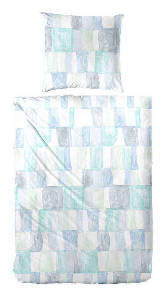Giantore Bettwäsche Hochwertige Perkal-Bettwäsche "Watercolor Check", Baumwolle, 2 teilig, Baumwollbettwäsche, hautfreundlich, ideal für Allergiker Giantore Bettwäsche Hochwertige Perkal-Bettwäsche "Watercolor Check", Baumwolle, 2 teilig, Baumwollbettwäsche, hautfreundlich, ideal für Allergiker von Giantore