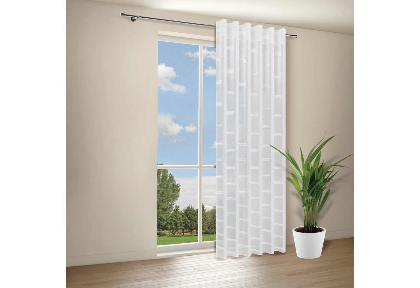 Giantore Gardine edle Gardine, halbtransparent, für Wohnzimmer, Schlafzimmer, halbtransparent Giantore Gardine edle Gardine, halbtransparent, für Wohnzimmer, Schlafzimmer, halbtransparent von Giantore