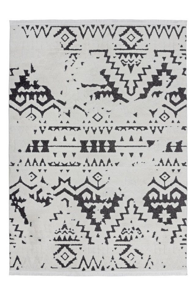 Giantore Hochflor-Teppich Hochflorteppich mit Ethno-Design Pflegeleicht und strapazierfähig., Rechteck, Hochmodernes Design. Pflegeleicht und strapazierfähig. von Giantore