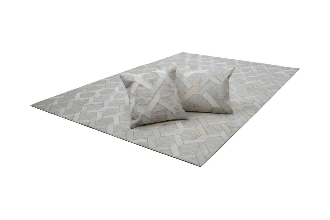 Giantore Teppich Chimera 125 Elfenbein 120cm x 170cm, rechteckig, Materialmix aus Viskose und Leder, handgefertigtes Unikat Giantore Teppich Chimera 125 Elfenbein 120cm x 170cm, rechteckig, Materialmix aus Viskose und Leder, handgefertigtes Unikat von Giantore