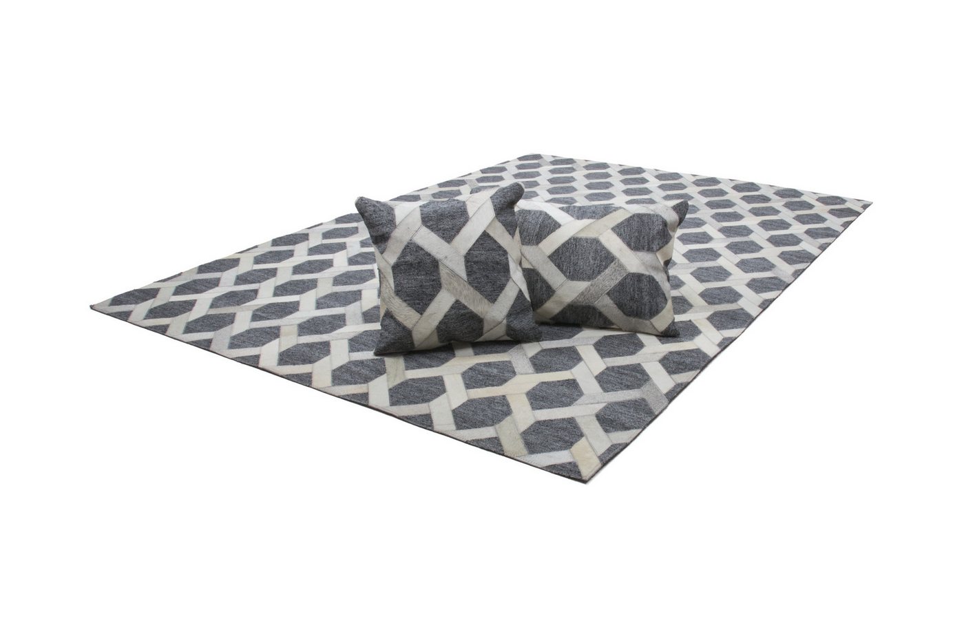 Giantore Teppich Chimera 125 Elfenbein 120cm x 170cm, rechteckig, Materialmix aus Viskose und Leder, handgefertigtes Unikat Giantore Teppich Chimera 125 Elfenbein 120cm x 170cm, rechteckig, Materialmix aus Viskose und Leder, handgefertigtes Unikat von Giantore