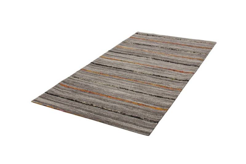 Giantore Teppich Duarte 110 Natur / Orange 120cm x 170cm, Handgewebter Jacquard-Kilim, hochwertige Materialmischung von Giantore