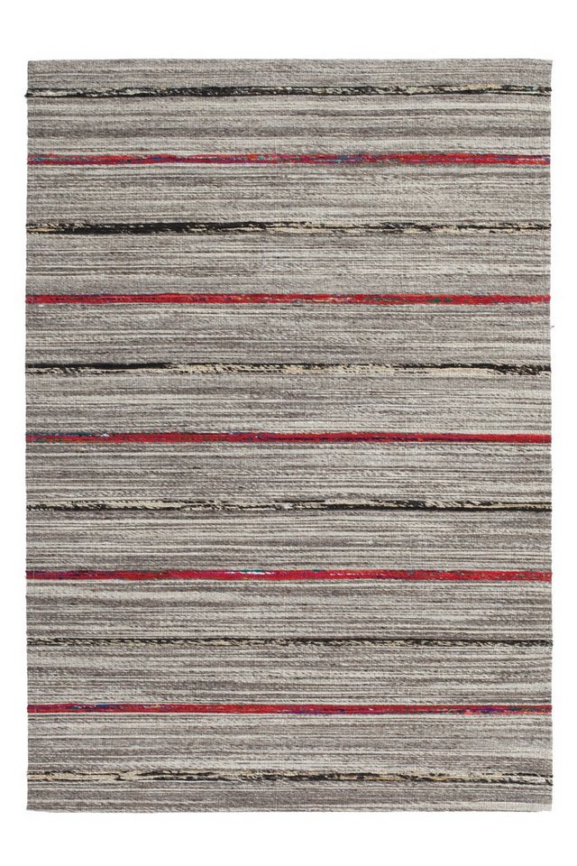 Giantore Teppich Duarte 110 Natur / Orange 120cm x 170cm, rechteckig, Handgewebter Jacquard-Kilim, hochwertige Materialmischung von Giantore