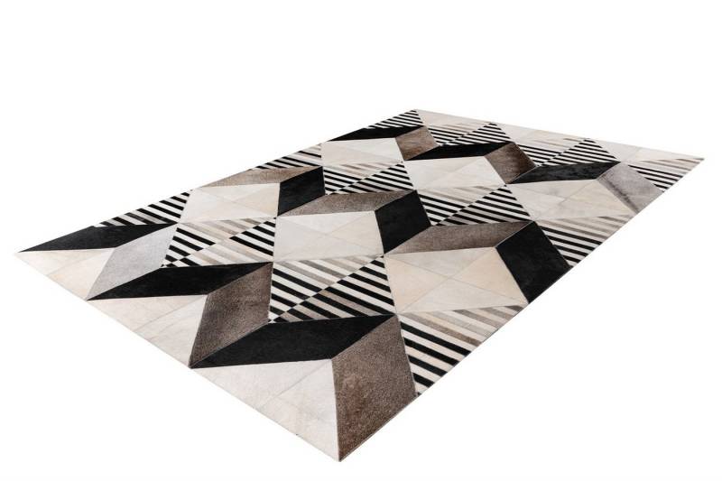 Giantore Teppich Lavin 425 Schwarz / Multi 120cm x 170cm, rechteckig, Handgenähtes und hochwertig verarbeitetes Unikat von Giantore