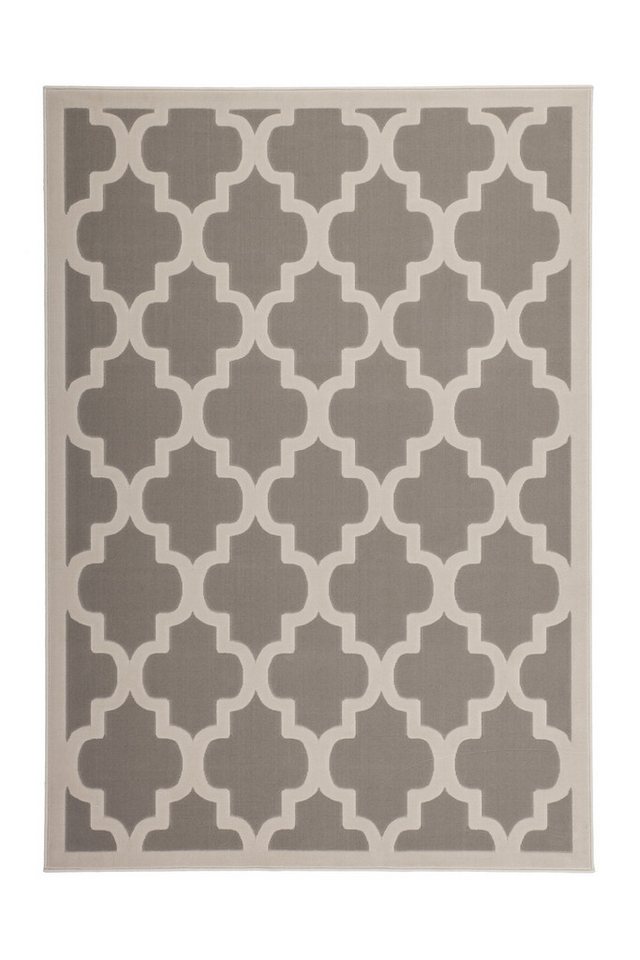 Giantore Teppich Manolya 2097 Gold / Elfenbein 160cm x 230cm, rechteckig, 3D-Effekt (Drop-Stitch), Flachflor, pflegeleicht von Giantore