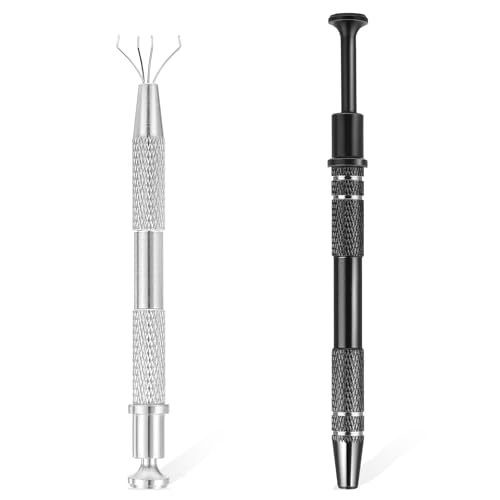 Giantree 2 Stück Piercing Kugel Aufdreher, Piercing Zange für Kugeln, Pinzette Piercingzange mit 4 Klauen Diamant Piercing-Kugel Greifer Juwelier-Aufnehmwerkzeug für Diamanten Uhren Brillen Giantree 2 Stück Piercing Kugel Aufdreher, Piercing Zange für Kugeln, Pinzette Piercingzange mit 4 Klauen Diamant Piercing-Kugel Greifer Juwelier-Aufnehmwerkzeug für Diamanten Uhren Brillen von Giantree