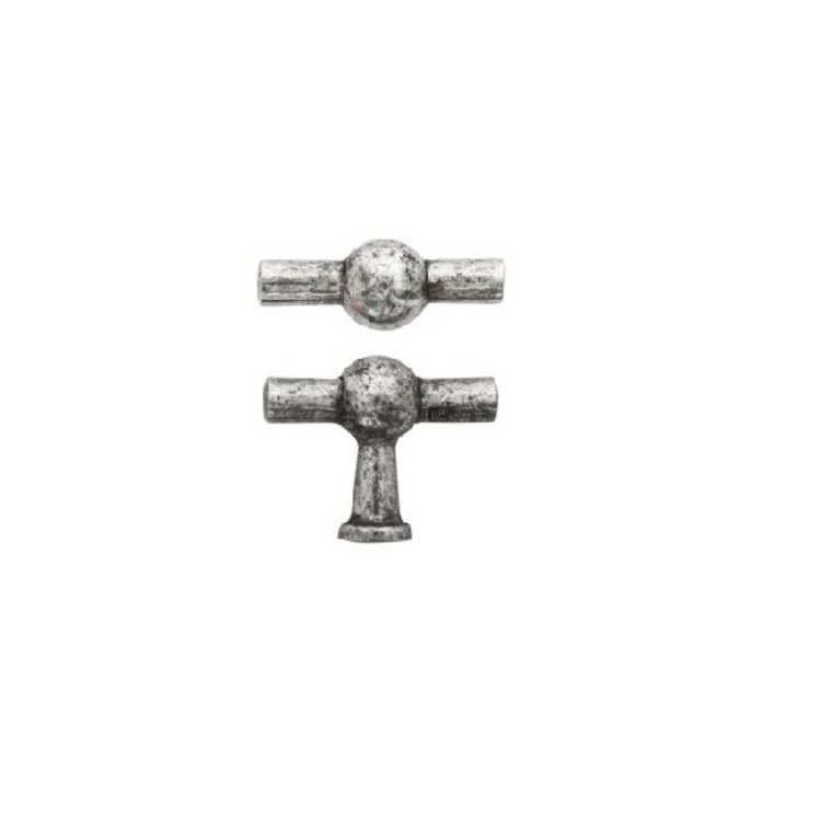Möbelknopf Po8-45 Bronze silberbesch. (BS/AS) (Rüc von Giara