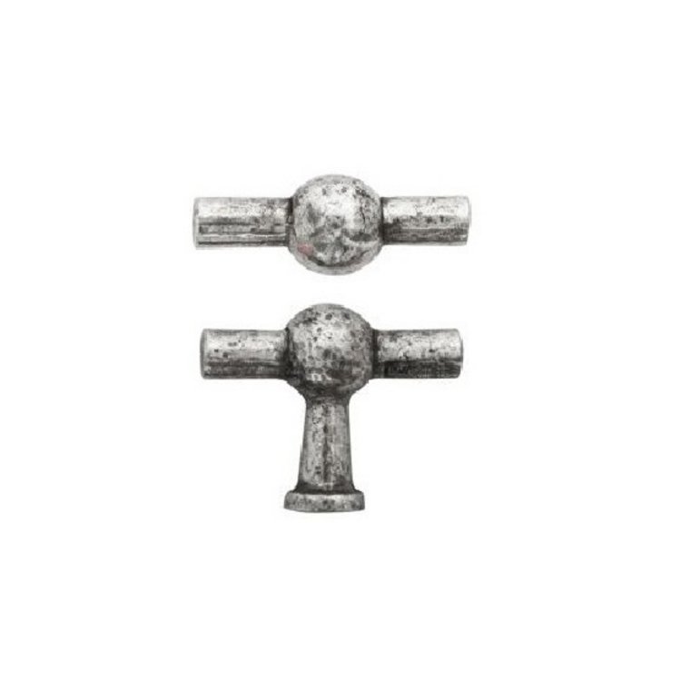 Möbelknopf Po8-55 Bronze silberbesch. (BS/AS) (Rüc von Giara