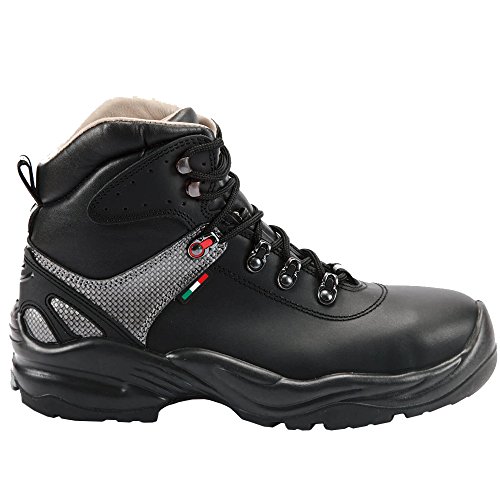 Giasco Schnürstiefel Gera S3, Größe 39, 1 Stück, schwarz / grau, HR059L39 von Giasco