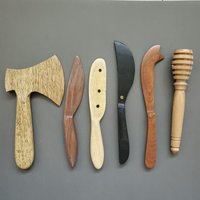 Holz Käsemesser Set - Handgemachte Spreader Messer Honig Löffel Axt Für Käseaufstriche Geschenk Boxed von GibbDaan