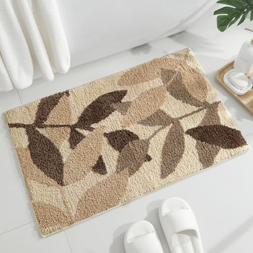 Gibelle Braunes Badezimmerteppich-Set, rutschfest, stark, wasserabsorbierend, Plüsch-Mikrofaser, Badematten-Set, maschinenwaschbar, niedlich, für Badezimmer, Dusche, Boden, Innenfußmatte, 2-teilig Gibelle Braunes Badezimmerteppich-Set, rutschfest, stark, wasserabsorbierend, Plüsch-Mikrofaser, Badematten-Set, maschinenwaschbar, niedlich, für Badezimmer, Dusche, Boden, Innenfußmatte, 2-teilig von Gibelle