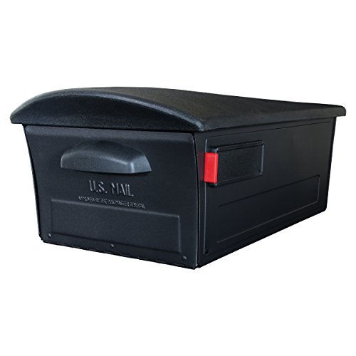 Gibraltar Mailsafe großes Fassungsvermögen rostfrei Kunststoff schwarz, post-mount Mailbox, rskb0000 von Gibraltar Mailboxes