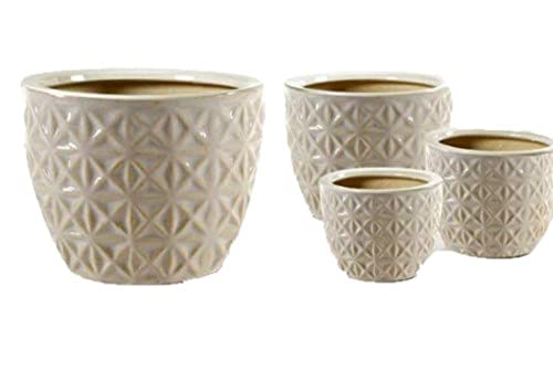 Gicos TDS-757464 TDS-757464 Blumentopf-Set, 4 Stück von Gicos