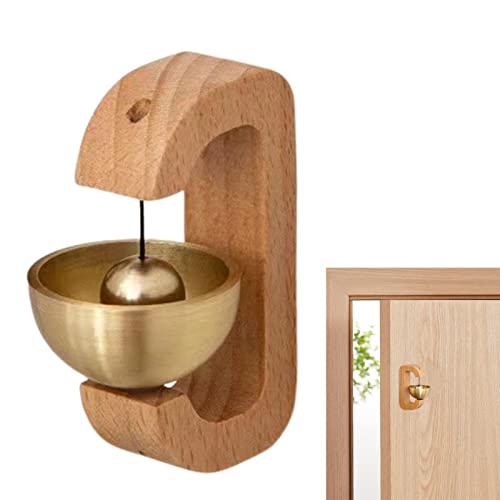 Gidenfly Türglocke aus Holz – Händlerglocke zum Öffnen der Tür | Schreibtisch-Ornament aus Holz einzigartig und hängende Dekoration für Firmeneingang, von Gidenfly