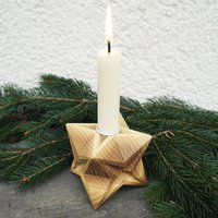 Kleiner Eschenstern Mit Teelichthalter von Giebelstern