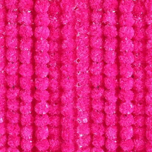 Giegxin Ringelblumen-Girlande zur Dekoration, 15 m lange Stränge, künstliche Ringelblumen, Diwali, indische Hochzeit, Party, Kaminsims, Dekoration für Día De Muertos Pooja, religiöser Pongal (Rosarot) Giegxin Ringelblumen-Girlande zur Dekoration, 15 m lange Stränge, künstliche Ringelblumen, Diwali, indische Hochzeit, Party, Kaminsims, Dekoration für Día De Muertos Pooja, religiöser Pongal (Rosarot) von Giegxin