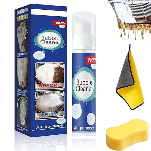 Bubble Power Cleaner, Bubble Cleaner Foam Spray, Bubble Cleaner-Schaumspray, Allzweck-Reinigungsschaum zum Spülen, All Purpose Rinse Cleaning Foam, Multi-Purpose Cleaning Foam (30ML, 1Stück) von Gienslru