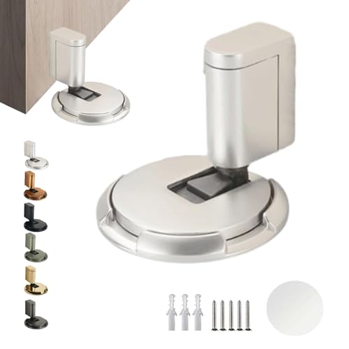 Door Wedge Stopper, Door Stop Floor, Magnetic Door Stop, Mechanical Floor Door Stopper, Heavy Door Holder, No Drilling, Height-Adjustable, Invisible for Bottom of Door (A) von Gienslru