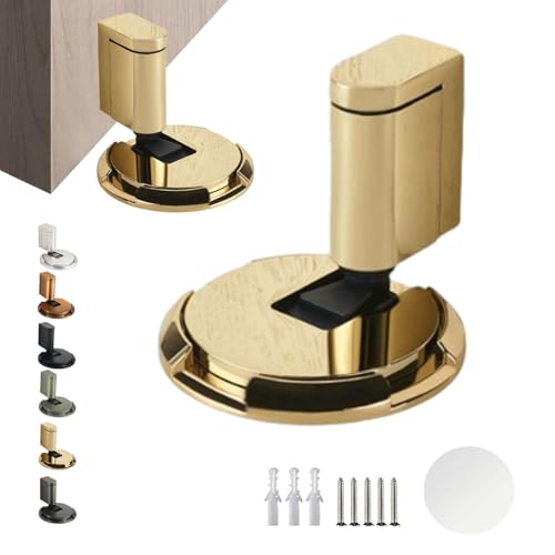 Door Wedge Stopper, Door Stop Floor, Magnetic Door Stop, Mechanical Floor Door Stopper, Heavy Door Holder, No Drilling, Height-Adjustable, Invisible for Bottom of Door (B) von Gienslru