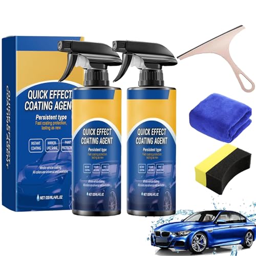 Fortschrittliches Auto-Schnellbeschichtungsspray, Quick Effect Coating Agent, Sopami Spray Auto, 3 in 1 Hochschutz Au-to-Beschichtungsspray, Nano Spray Au-to (2 Pcs) von Gienslru