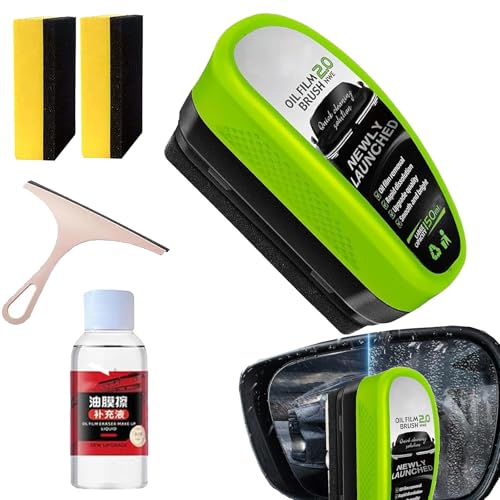 Jetdryshop Glass Cleaner, Jet Dry Shop, Jet Dry Shop Wind Shield Cleaner, Car Windshield Cleaning Brush, Oil Film Cleaning Brush for Car Windows, Clear Vision Glass Cleaner (1 Pcs) von Gienslru