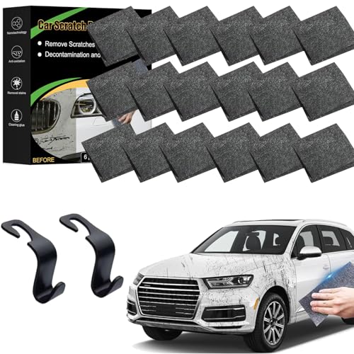 Nano Sparkle Tuch Auto Kratzer Original, Nanosparkle Tuch, Nano Sparkle Tu-ch Original Kaufen, Na-no Spar-kle Cloth, Entfernt Effektiv Autokratzer, Wasserflecken (3 Box-18 Pcs) von Gienslru