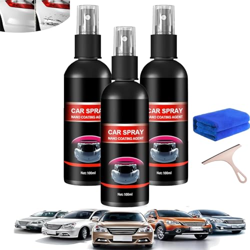 Nurafix Nano Autospray, Nurafix Nano Kratzerentferner, Nano Auto Kratzerentfernungsspray, Auto Kratzer Reparatur Nano Spray, Nano Auto Kratzer Reparatur Spray (3Pcs-100Ml) von Gienslru