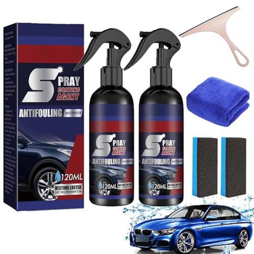 Rayhong Spray Coating Agent, Nano Crystal Coating Agent for Tile & Furniture, Multifunctional Coat-ing Renewal Agent Sp ray, 3 In 1 High Protection Quick Car Coa-ting Sp ray (2 Pcs) von Gienslru