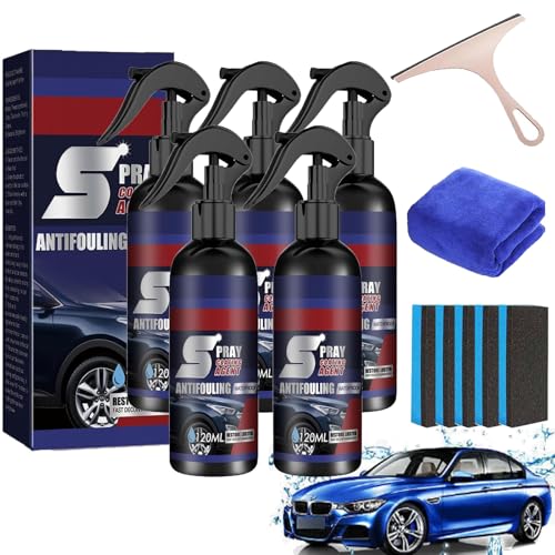 Rayhong Spray Coating Agent, Nano Crystal Coating Agent for Tile & Furniture, Multifunctional Coat-ing Renewal Agent Sp ray, 3 In 1 High Protection Quick Car Coa-ting Sp ray (5 Pcs) von Gienslru