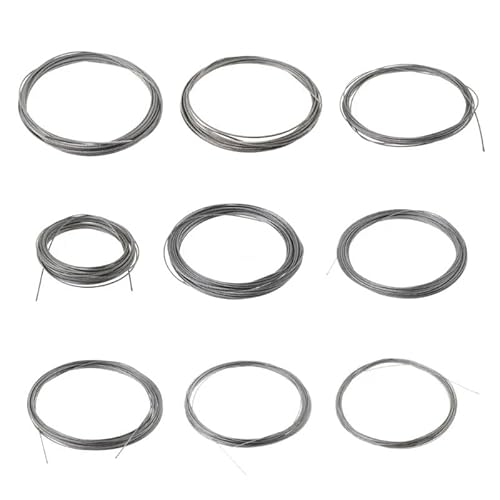 Drahtseil 10 m 304 Edelstahl-Drahtseil, weiches Angel-Hebekabel, 7 x 7 Wäscheleine Stahlseil (Size : 0.8mm) von GiereR