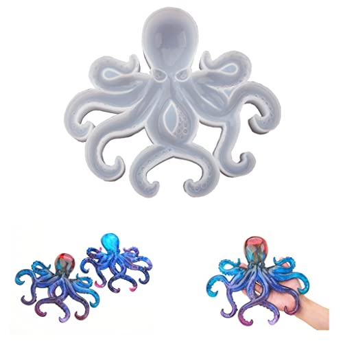 Silikon-Oktopus-Harzgussform, Meerestierharz, Epoxid-Formen für Wanddekoration, DIY, Polymer-Ton, Basteln, Harzform, Heimdekoration von Gierzijia