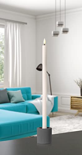 Gies Flexible LED Stabkerze style & shine, LED-Silikonkerze individuell formbar, wiederaufladbar üer Akku inkl. USB-Ladekabel - LED Tafelkerze LED-Kerze LED Spitzkerze (Taper Candle) von Gies