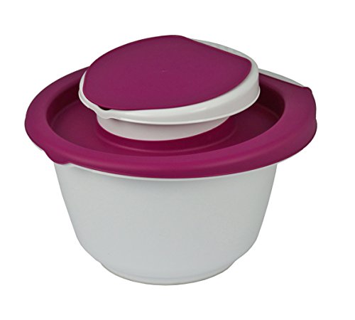 Gies Backset mit 2 Rührschüsseln 1l und 3l und passenden Deckeln, BPA-frei rot - Made in Germany von Gies