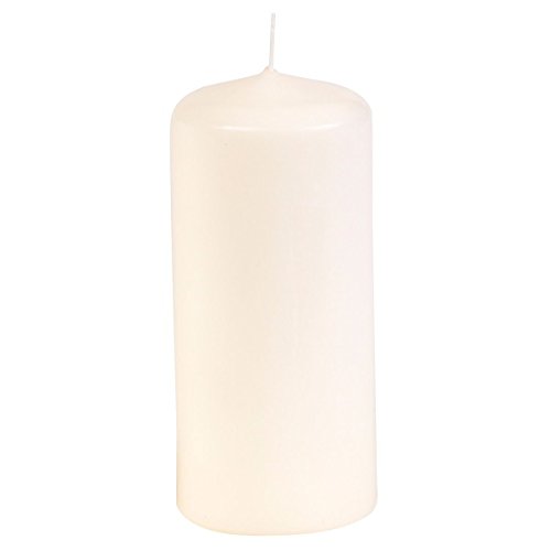 Gies Kerzen Stumpen 6er Pack Ø58x130mm Creme, Festlich, Traditionell, Minimalistisch, RAL Gütezeichen, Baumwolldochte von Gies