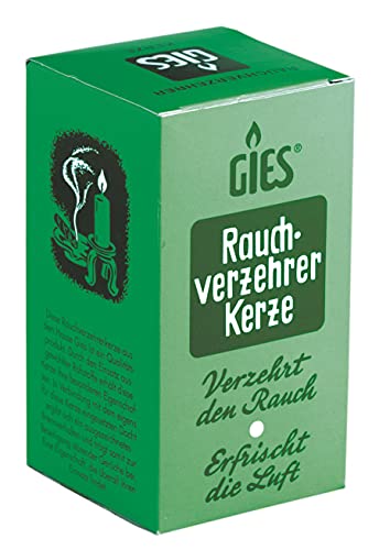 Rauchverzehrer Kerze zur Beseitigung unangenehmer Gerüche z. B von Nikotiongeruch, Zigarettengeruch - Geruchsneutralisierer - Duftkerze von Gies