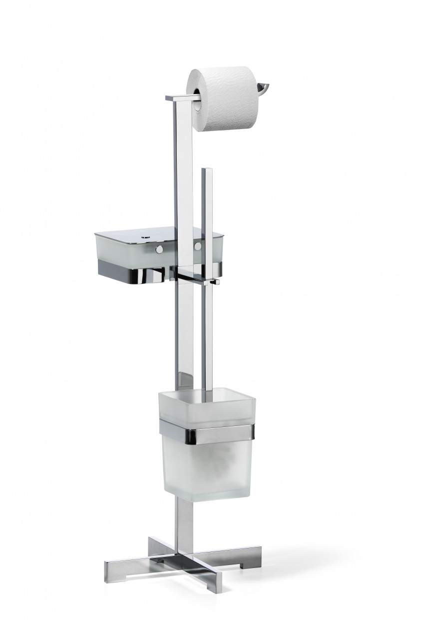 Giese WC-Ständer mit Bürstengarnitur und Glasbehälter für Feuchtpapier, 31789-02 31789-02 von Giese